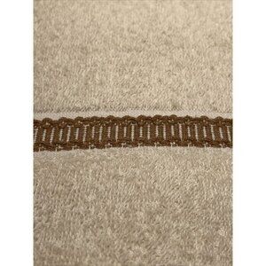 Vtg St Marys fieldcrest Cotton blend Brown Set of 3 Bath Towels & Hand Towel